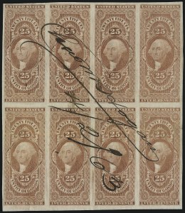 Sale 1089, Lot 337, First Issue Blocks and Record-Size Multiples, Imperforate, 1c-60c