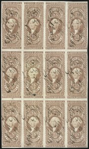 Sale 1089, Lot 339, First Issue Blocks and Record-Size Multiples, Imperforate, 1c-60c