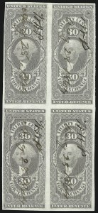Sale 1089, Lot 342, First Issue Blocks and Record-Size Multiples, Imperforate, 1c-60c