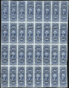 Sale 1089, Lot 344, First Issue Blocks and Record-Size Multiples, Imperforate, 1c-60c