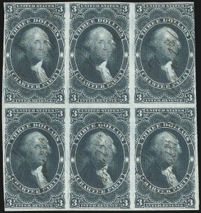 Sale 1089, Lot 366, First Issue Blocks and Record-Size Multiples, Imperforate, $1.00-$200.00