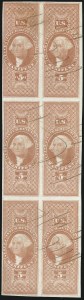 Sale 1089, Lot 370, First Issue Blocks and Record-Size Multiples, Imperforate, $1.00-$200.00