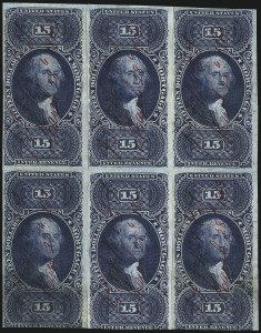 Sale 1089, Lot 378, First Issue Blocks and Record-Size Multiples, Imperforate, $1.00-$200.00