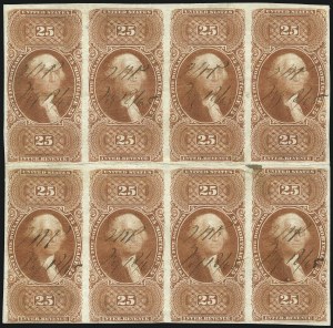 Sale 1089, Lot 381, First Issue Blocks and Record-Size Multiples, Imperforate, $1.00-$200.00