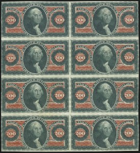 Sale 1089, Lot 385, First Issue Blocks and Record-Size Multiples, Imperforate, $1.00-$200.00