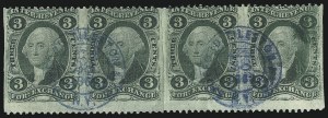 Sale 1089, Lot 392, First Issue Blocks and Record-Size Multiples, Part Perforated