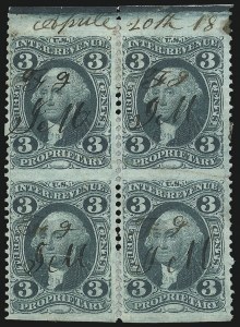 Sale 1089, Lot 394, First Issue Blocks and Record-Size Multiples, Part Perforated