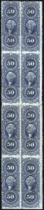 Sale 1089, Lot 412, First Issue Blocks and Record-Size Multiples, Part Perforated