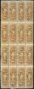 Sale 1089, Lot 413, First Issue Blocks and Record-Size Multiples, Part Perforated
