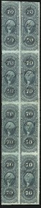 Sale 1089, Lot 414, First Issue Blocks and Record-Size Multiples, Part Perforated