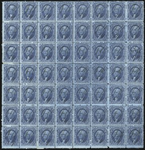 Sale 1089, Lot 419, First Issue Blocks and Record-Size Multiples, Perforated