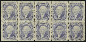 Sale 1089, Lot 420, First Issue Blocks and Record-Size Multiples, Perforated