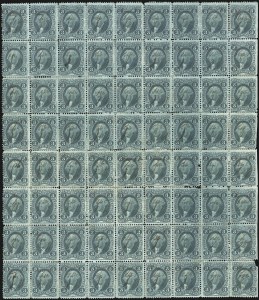 Sale 1089, Lot 422, First Issue Blocks and Record-Size Multiples, Perforated