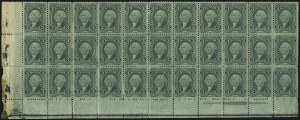 Sale 1089, Lot 423, First Issue Blocks and Record-Size Multiples, Perforated