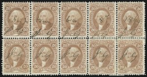 Sale 1089, Lot 428, First Issue Blocks and Record-Size Multiples, Perforated