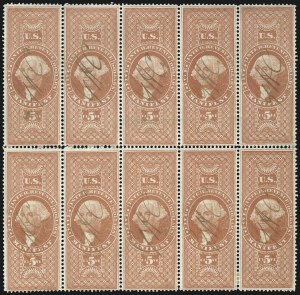 Sale 1089, Lot 437, First Issue Blocks and Record-Size Multiples, Perforated