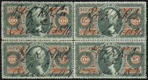 Sale 1089, Lot 452, First Issue Blocks and Record-Size Multiples, Perforated