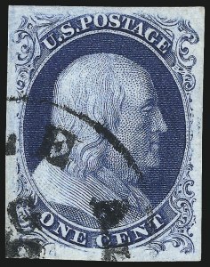 Sale Number 1090, Lot Number 1133, 1851-56 Issue (Scott 6-17)