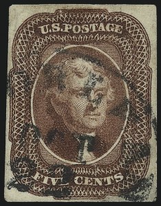 Sale 1090, Lot 1139, 1851-56 Issue (Scott 6-17)