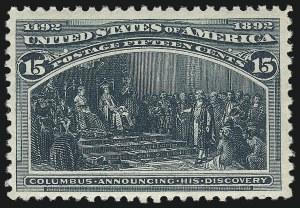 Sale 1090, Lot 1391, 1893 Columbian Issue (Scott 230-245)