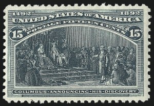 Sale 1090, Lot 1392, 1893 Columbian Issue (Scott 230-245)