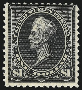 Sale 1090, Lot 1404, 1894-98 Bureau Issues (Scott 246-284), $1.00 Black, Ty. II (261A) Sale 1090, Lot 1404, 1894-98 Bureau Issues (Scott 246-284)