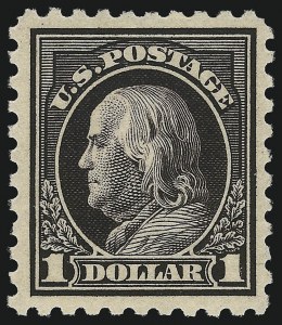 Sale 1090, Lot 1528, 1912-15 Washington-Franklin Issues (Scott 405-461)
