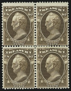 Sale 1090, Lot 1674, Offices in China, Officials, 24c Treasury (O80) Sale 1090, Lot 1674, Offices in China, Officials