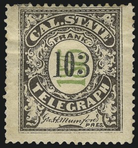 Sale 1090, Lot 1867, Telegraph Company Stamps