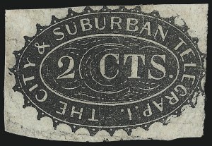 Sale 1090, Lot 1871, Telegraph Company Stamps