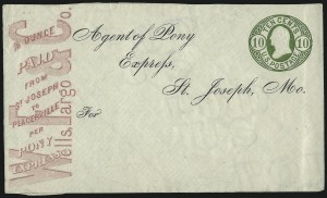 Sale 1090, Lot 2067, Fur Trade, Territorial, Western Mails & Expresses