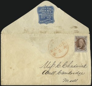 Sale 1090, Lot 2092, 1847 Issue (Scott 1-2)