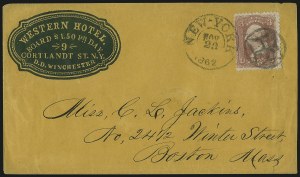 Sale 1090, Lot 2163, 1861-66 Issue (Scott 63-68)
