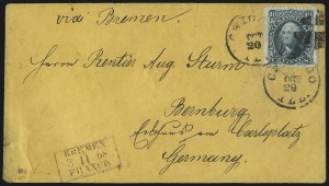 Sale 1090, Lot 2233, 1867-68 Grilled Issue (Scott 79-100)