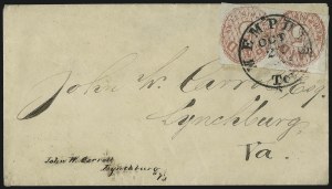 Sale 1090, Lot 2396, Confederate States: Postmasters` Provisionals