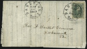 Sale 1090, Lot 2426, Confederate States: General Issues on-Cover