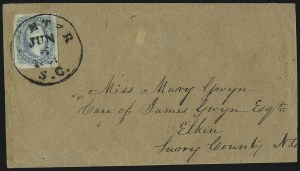 Sale 1090, Lot 2453, Confederate States: General Issues on-Cover