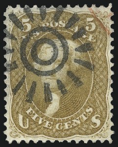 Sale 1092, Lot 1057, 1861-66, 1867-68 Grilled and 1875 Re-Issues (Scott 56-111)