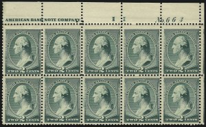 Sale 1092, Lot 1150, 1879-87 American Bank Note Co. Issues (Scott 182-218)
