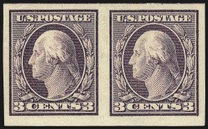 Sale 1093, Lot 104, 1908-10 Washington-Franklin Imperfs and Imperf Coils (Scott 343-347V)
