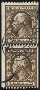 Sale 1093, Lot 121, 1908-10 Washington-Franklin Coils (Scott 348-356)