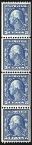 Sale 1093, Lot 123, 1908-10 Washington-Franklin Coils (Scott 348-356)