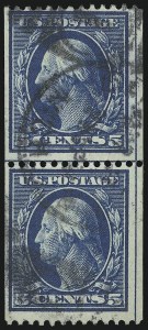Sale 1093, Lot 125, 1908-10 Washington-Franklin Coils (Scott 348-356)