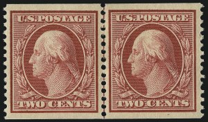 Sale 1093, Lot 130, 1908-10 Washington-Franklin Coils (Scott 348-356)