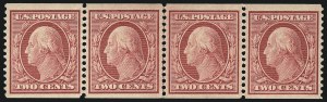 Sale 1093, Lot 131, 1908-10 Washington-Franklin Coils (Scott 348-356)