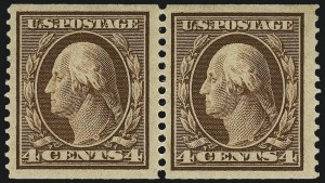 Sale 1093, Lot 136, 1908-10 Washington-Franklin Coils (Scott 348-356)