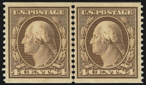 Sale 1093, Lot 137, 1908-10 Washington-Franklin Coils (Scott 348-356)