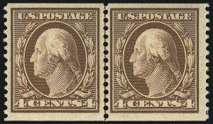 Sale 1093, Lot 138, 1908-10 Washington-Franklin Coils (Scott 348-356)