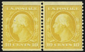 Sale 1093, Lot 146, 1908-10 Washington-Franklin Coils (Scott 348-356)