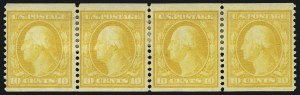 Sale 1093, Lot 147, 1908-10 Washington-Franklin Coils (Scott 348-356)